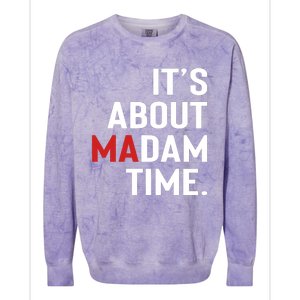 ItS About Madam Time Colorblast Crewneck Sweatshirt