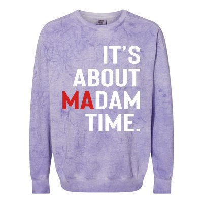 ItS About Madam Time Colorblast Crewneck Sweatshirt