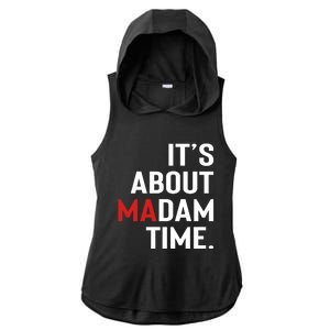 ItS About Madam Time Ladies PosiCharge Tri-Blend Wicking Draft Hoodie Tank