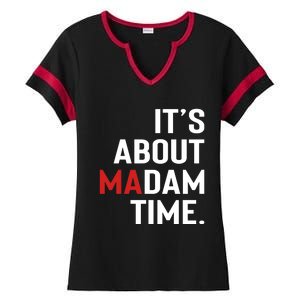 ItS About Madam Time Ladies Halftime Notch Neck Tee