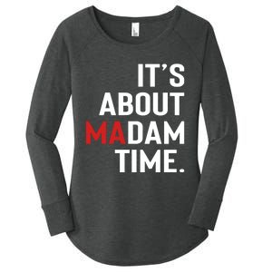 ItS About Madam Time Women's Perfect Tri Tunic Long Sleeve Shirt