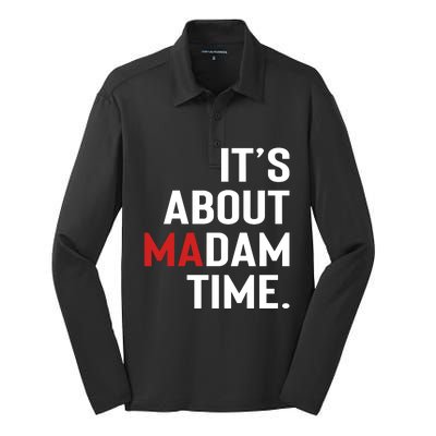 ItS About Madam Time Silk Touch Performance Long Sleeve Polo