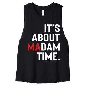 ItS About Madam Time Women's Racerback Cropped Tank