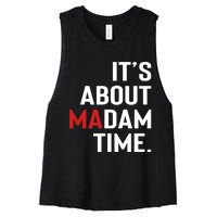 ItS About Madam Time Women's Racerback Cropped Tank