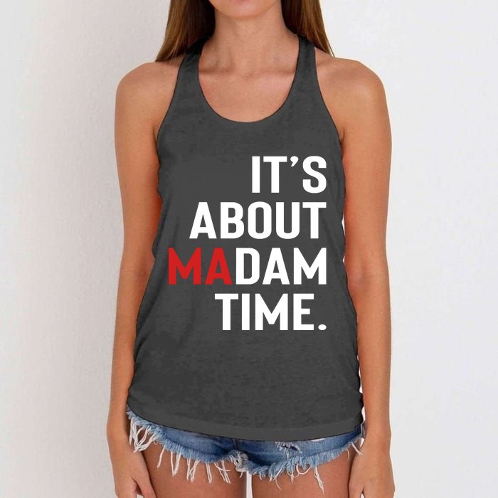 ItS About Madam Time Women's Knotted Racerback Tank