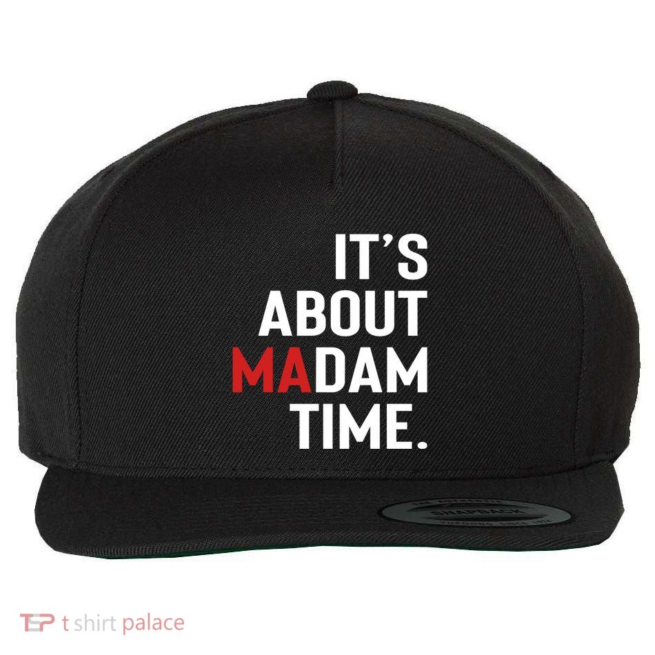 ItS About Madam Time Wool Snapback Cap