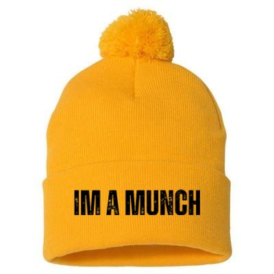 Im A Munch Certified Munch Design Pom Pom 12in Knit Beanie