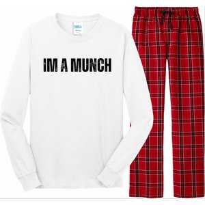 Im A Munch Certified Munch Design Long Sleeve Pajama Set