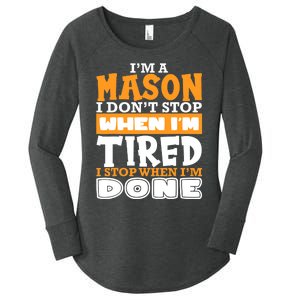 Im A Mason Freemason Masonic Master Masons Freemasonry Women's Perfect Tri Tunic Long Sleeve Shirt