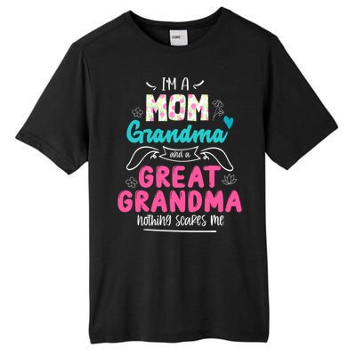 I'm A Mom Grandma And Great Grandma Gift Funny Grandma Gift Tall Fusion ChromaSoft Performance T-Shirt