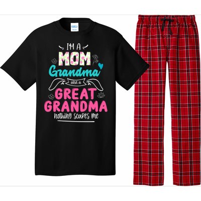 I'm A Mom Grandma And Great Grandma Gift Funny Grandma Gift Pajama Set