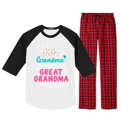 I'm A Mom Grandma And Great Grandma Gift Funny Grandma Gift Raglan Sleeve Pajama Set