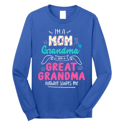 I'm A Mom Grandma And Great Grandma Gift Funny Grandma Gift Long Sleeve Shirt