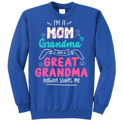 I'm A Mom Grandma And Great Grandma Gift Funny Grandma Gift Sweatshirt