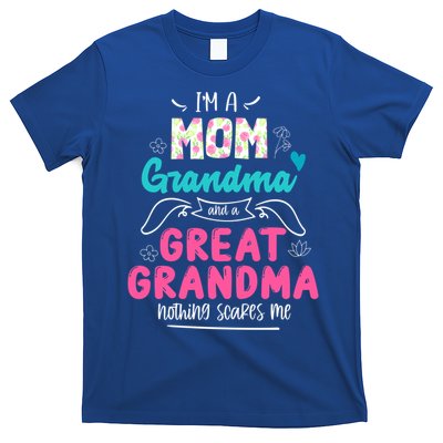 I'm A Mom Grandma And Great Grandma Gift Funny Grandma Gift T-Shirt