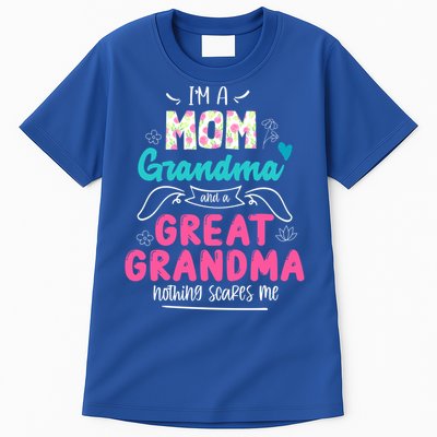 I'm A Mom Grandma And Great Grandma Gift Funny Grandma Gift Tall T-Shirt