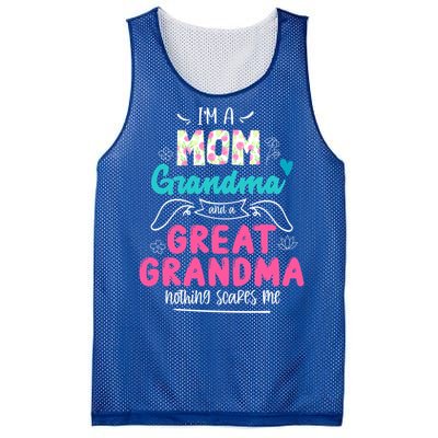 I'm A Mom Grandma And Great Grandma Gift Funny Grandma Gift Mesh Reversible Basketball Jersey Tank