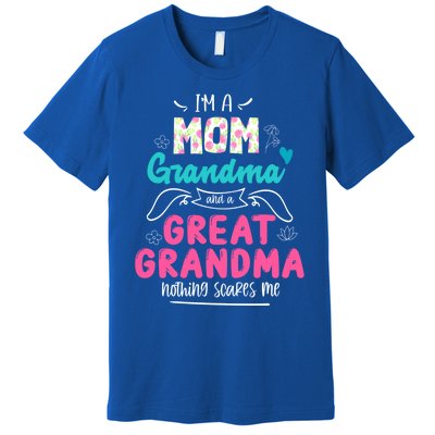 I'm A Mom Grandma And Great Grandma Gift Funny Grandma Gift Premium T-Shirt