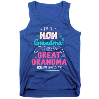 I'm A Mom Grandma And Great Grandma Gift Funny Grandma Gift Tank Top