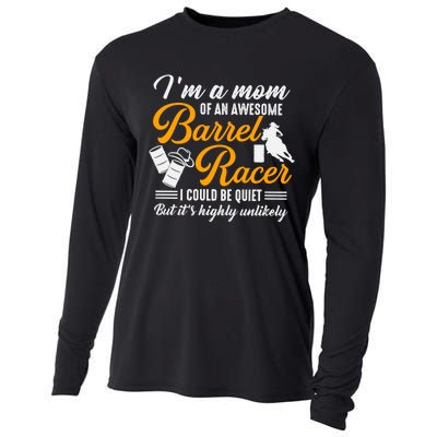 Im A Mom Of An Awesome Barrel Racer Cooling Performance Long Sleeve Crew