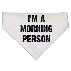 IM A Morning Person Funny White Lie Joke Party USA-Made Doggie Bandana