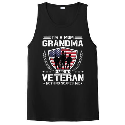 Im A Mom Grandma And A Veteran Nothing Scares Me PosiCharge Competitor Tank