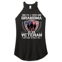 Im A Mom Grandma And A Veteran Nothing Scares Me Women’s Perfect Tri Rocker Tank