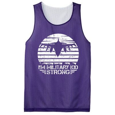 I Am Military Strong Month Of The Military Child Army Mesh Reversible Basketball Jersey Tank