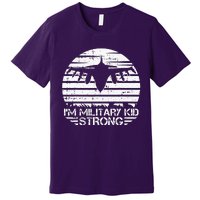 I Am Military Strong Month Of The Military Child Army Premium T-Shirt