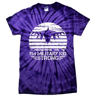 I Am Military Strong Month Of The Military Child Army Tie-Dye T-Shirt