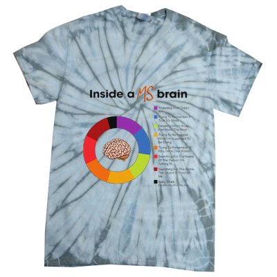 Inside A Ms Brain Multiple Sclerosis Awareness Tie-Dye T-Shirt
