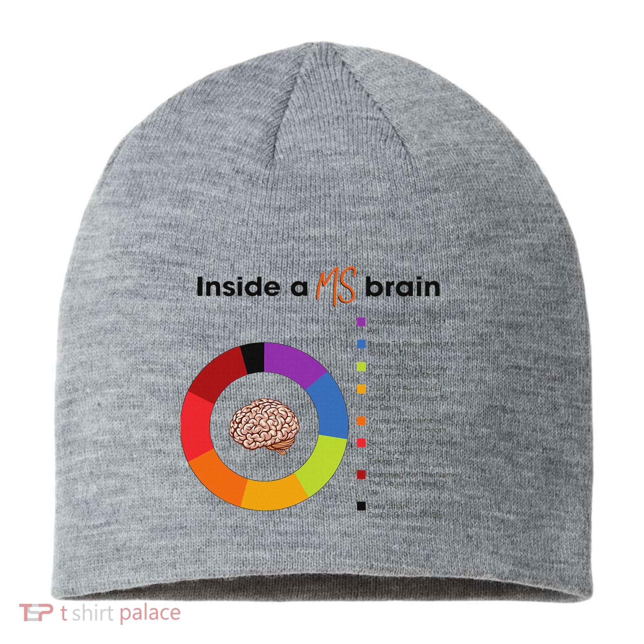Inside A Ms Brain Multiple Sclerosis Awareness Sustainable Beanie