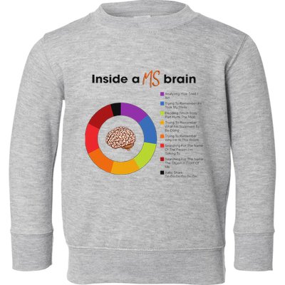 Inside A Ms Brain Multiple Sclerosis Awareness Toddler Sweatshirt