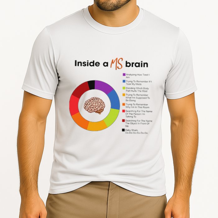 Inside A Ms Brain Multiple Sclerosis Awareness Performance Shirt
