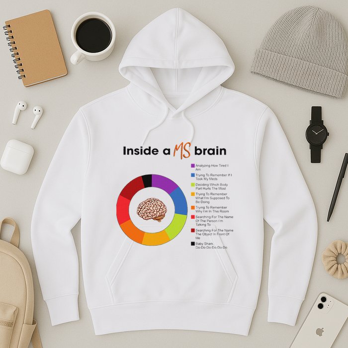 Inside A Ms Brain Multiple Sclerosis Awareness Hoodie