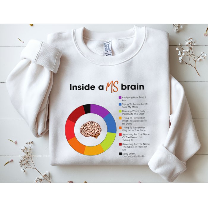 Inside A Ms Brain Multiple Sclerosis Awareness Sweatshirt