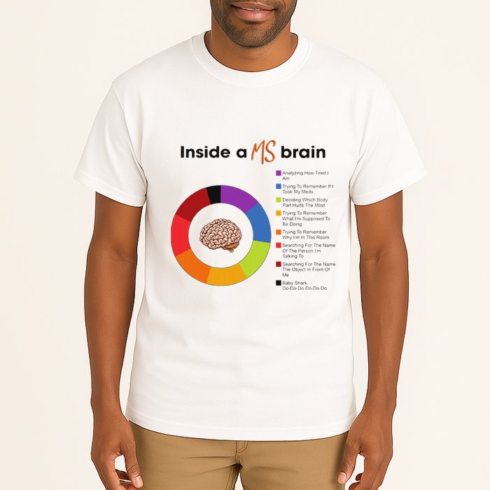 Inside A Ms Brain Multiple Sclerosis Awareness Tall T-Shirt