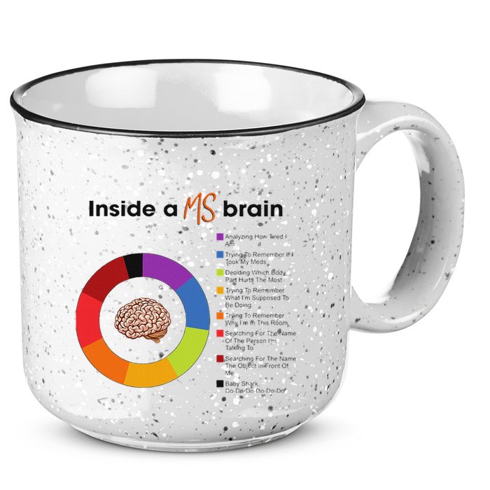 Inside A Ms Brain Multiple Sclerosis Awareness 15oz Campfire Ceramic Mug