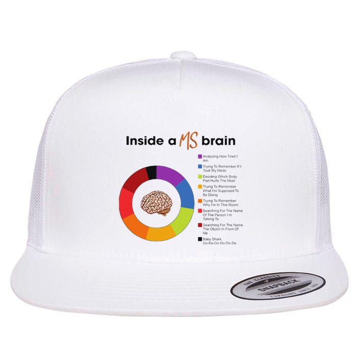 Inside A Ms Brain Multiple Sclerosis Awareness Flatbill Hat