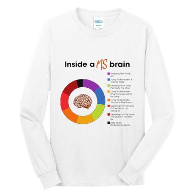 Inside A Ms Brain Multiple Sclerosis Awareness Tall Long Sleeve T-Shirt