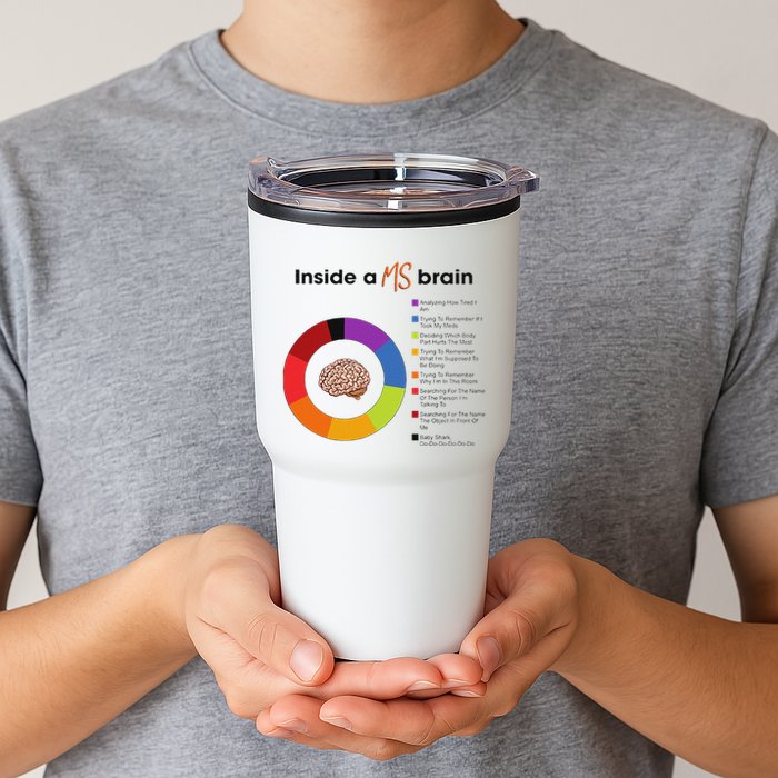 Inside A Ms Brain Multiple Sclerosis Awareness Tumbler
