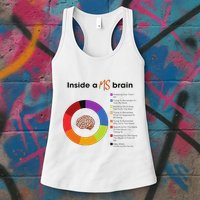 Inside A Ms Brain Multiple Sclerosis Awareness Womens Tank Top