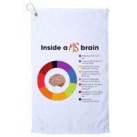 Inside A Ms Brain Multiple Sclerosis Awareness Golf Towel