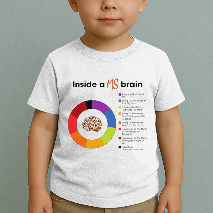 Inside A Ms Brain Multiple Sclerosis Awareness Toddler T-Shirt