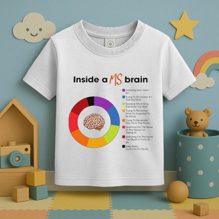 Inside A Ms Brain Multiple Sclerosis Awareness Toddler T-Shirt