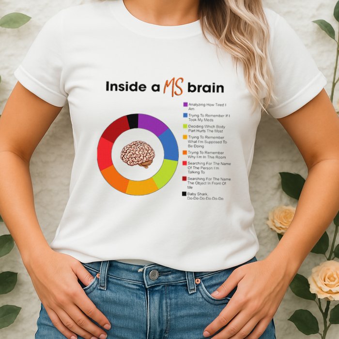 Inside A Ms Brain Multiple Sclerosis Awareness Womens T-Shirt