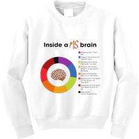 Inside A Ms Brain Multiple Sclerosis Awareness Kids Sweatshirt