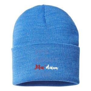 ItS About Madam Time Presidential Election Gift Sustainable Knit Beanie