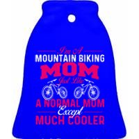 I'm A Mountain Biking Mom Funny Gift Cyclist Cycling Coach Bicycle Gift Ceramic Bell Ornament