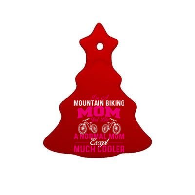 I'm A Mountain Biking Mom Funny Gift Cyclist Cycling Coach Bicycle Gift Ceramic Tree Ornament